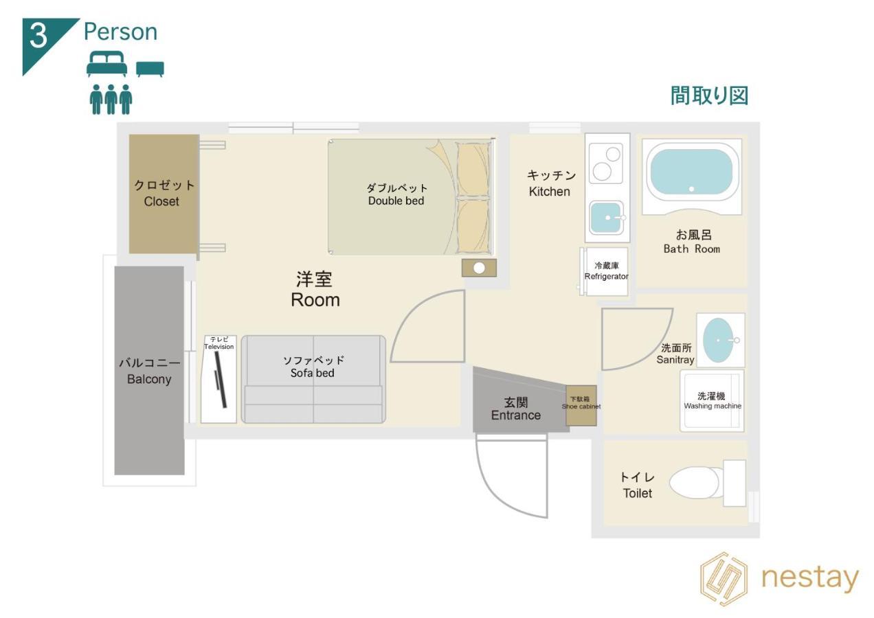 Nestay Inn Tokyo Asakusa Eksteriør billede